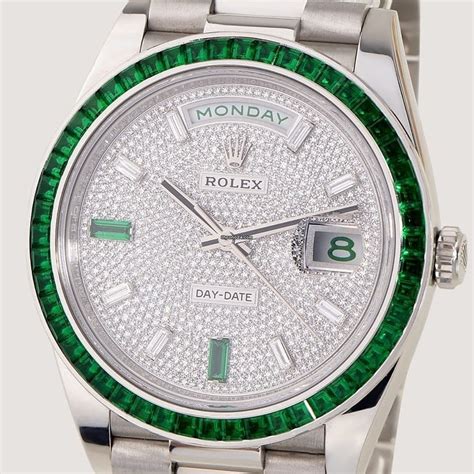 emerald rolex day date|Rolex Day-Date for sale.